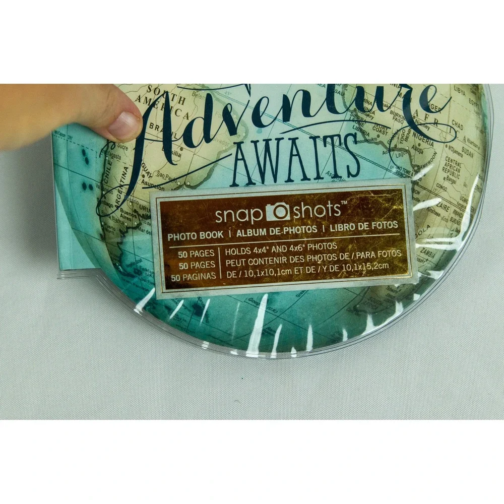 Paper House Adventure Awaits Globe Photo Scrapbook Album 50 Pages ALB-0008